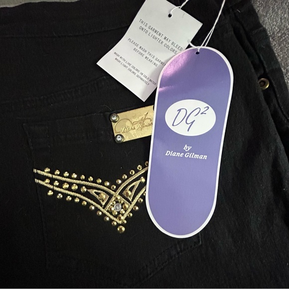 Vintage Black DG2 Jeans From Diane Gilman New With Tags, SZ 10, NWT - Picture 2 of 10